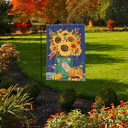 Fall Mason Jar Garden Flag