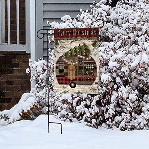 Merry Christmas Camper Garden Flag