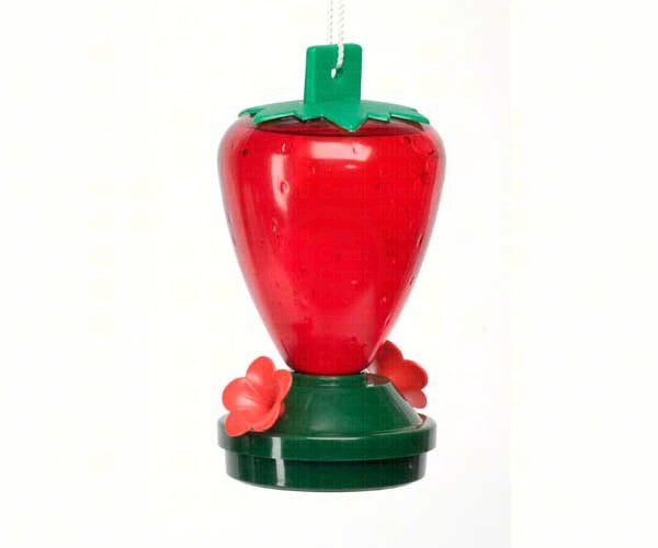 Cherry Valley Feeders Cherry Valley 12-Oz Plastic Strawberry Hummingbird Feeder