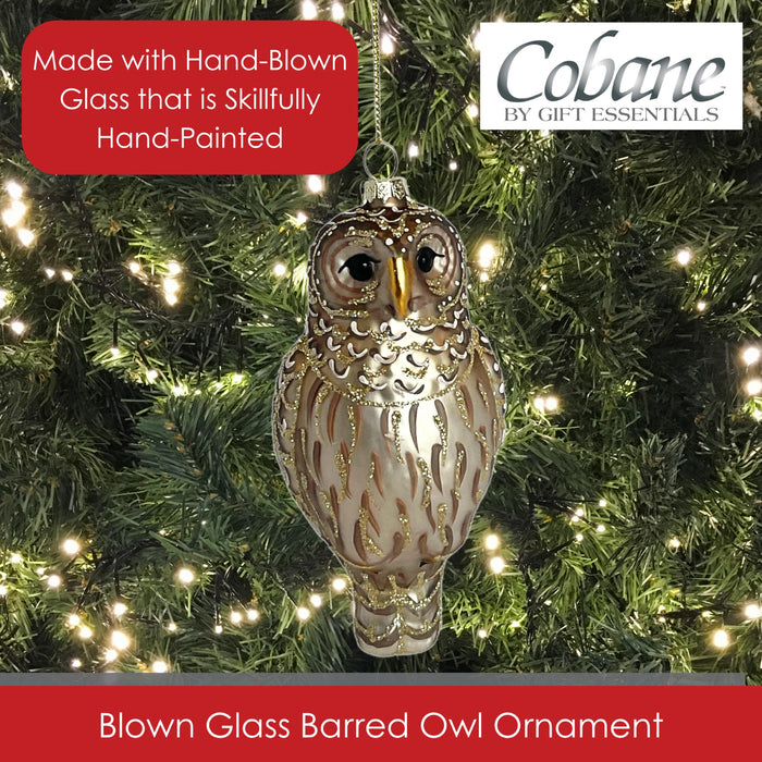 Cobane Studio  Barred Owl Ornament