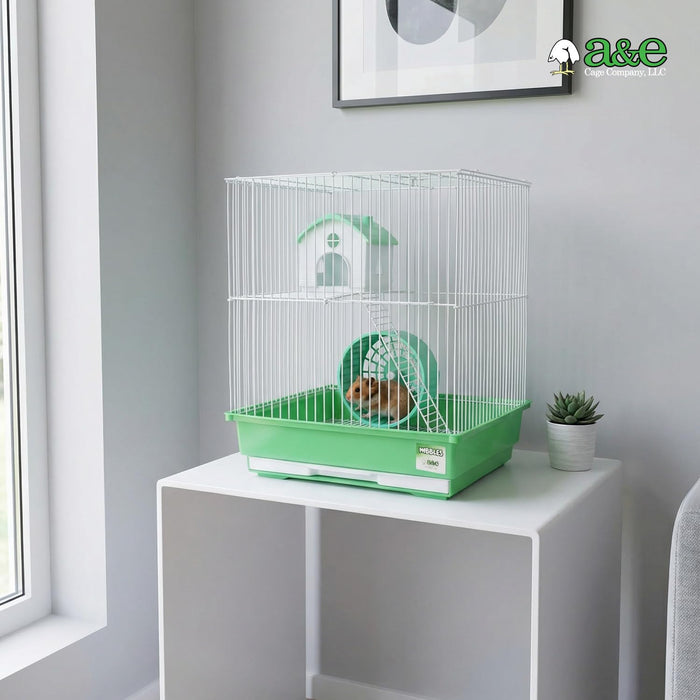 HAMSTER/GERBIL CAGE 2 STORY W/HOUSE & WHEEL SP