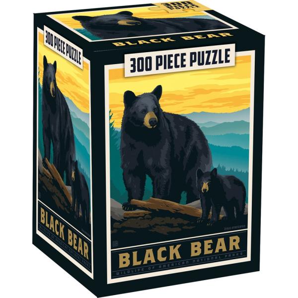 MasterPieces Puzzles Black Bear Puzzle 300 pcs