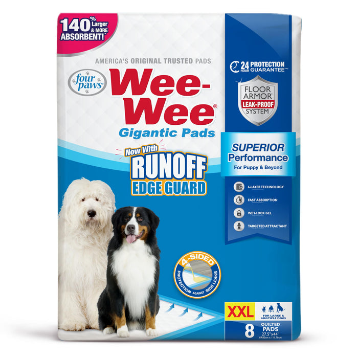 WEE-WEE PADS WITH BARRIER EDGE GIGANTIC