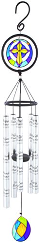 Carson 35 in. Stained Glass Sonnet Moments Wind Chime