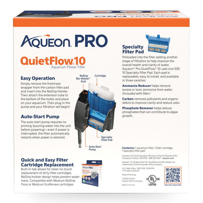 AQUEON QUIETFLOW 10 LED PRO POWER FILTER