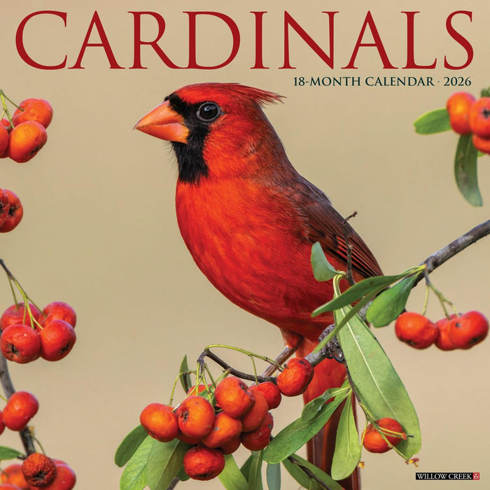 Willow Creek Press Cardinals 2026 Calendar