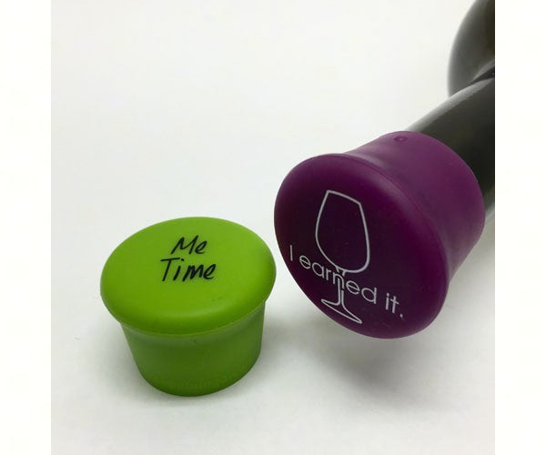 Capabunga - The Reusable Cap for a Wine Bottle - I Earned It & Me Time