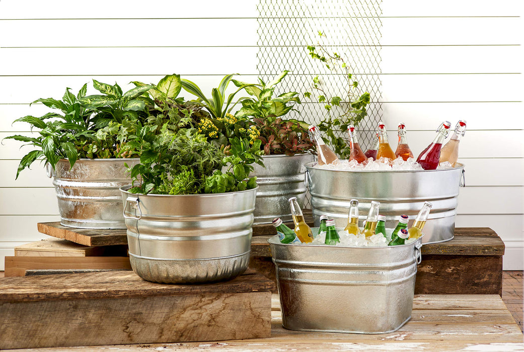 MULTI-PURPOSE GALVANIZED STEEL UTILITY TUB