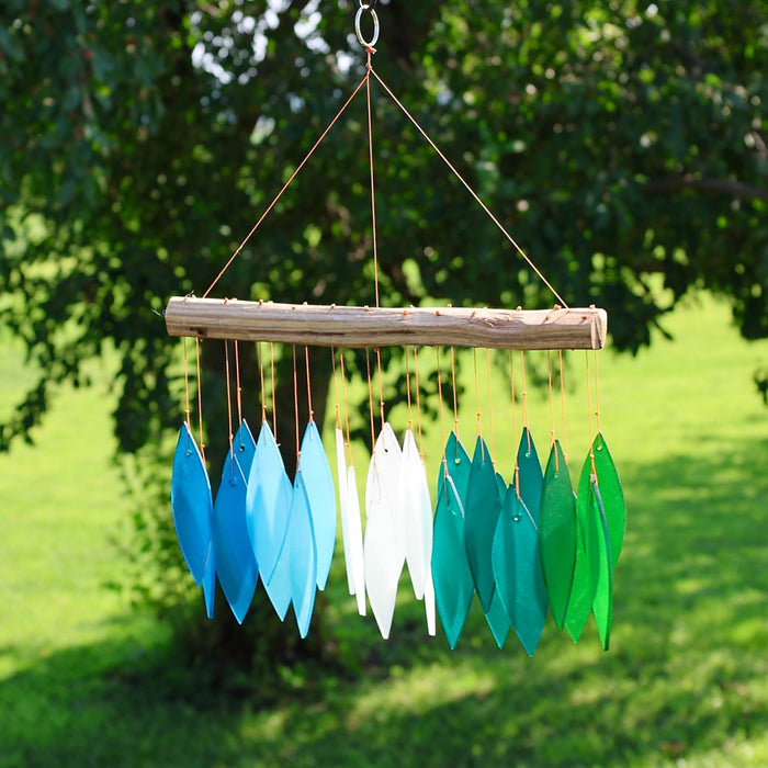 Gift Essentials Blue Handworks Line - Gradient Ocean Glass Chime