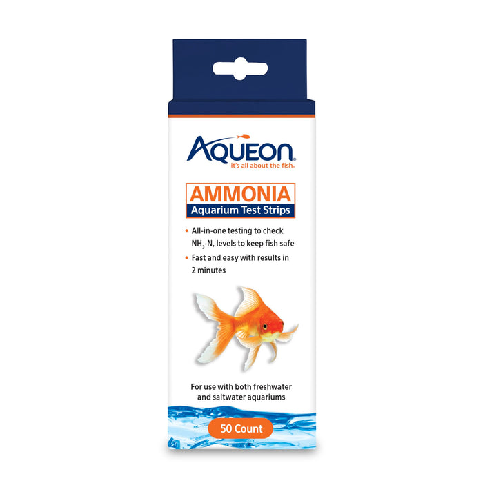 AQUEON AMMONIA AQUARIUM TEST STRIPS