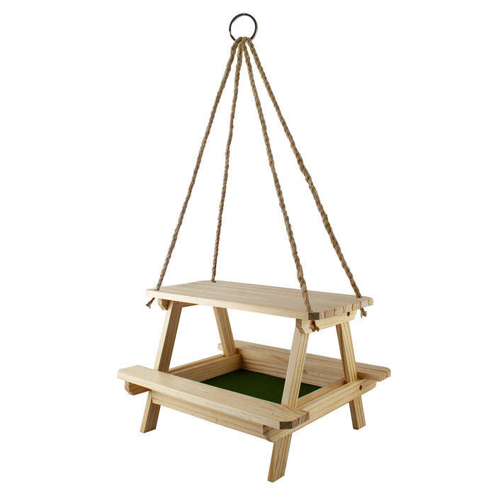 AUDUBON LAKE & CABIN PICNIC TABLE PLATFORM FEEDER
