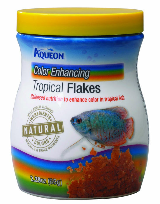 AQUEON COLOR ENHANCING TROPICAL FLAKES