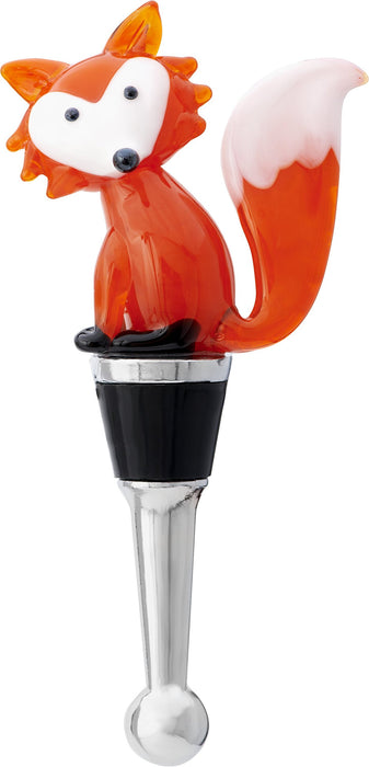 LS Arts Bottle Stopper - Orange Fox