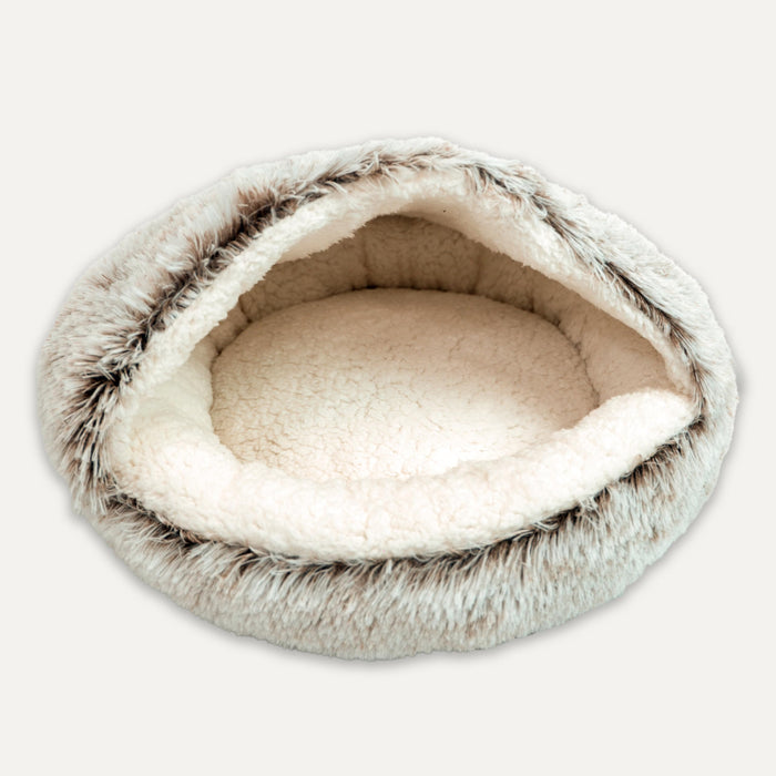 GOO-EEZ HOODED PLUSH PET BED