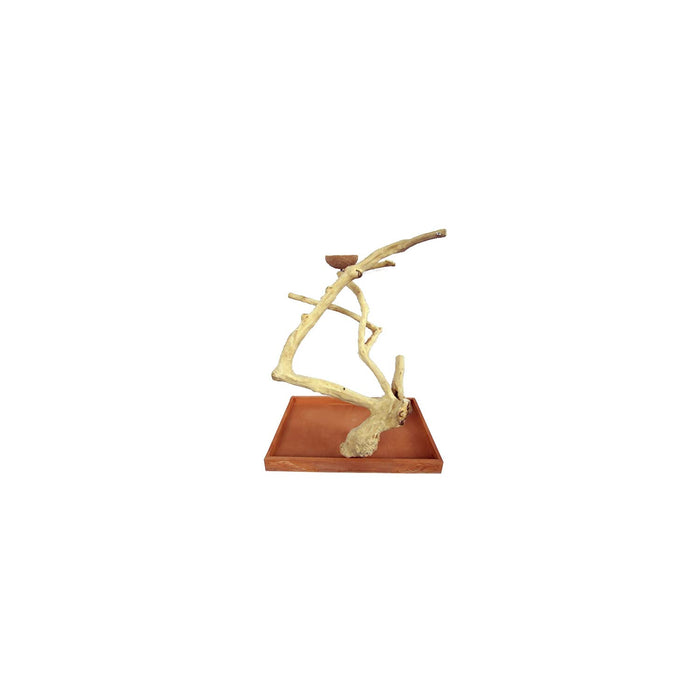 JAVA WOOD TABLE TOP BIRD PLAY STAND