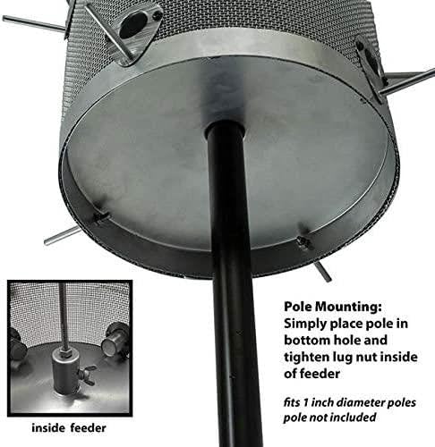AUDUBON RUSTIC FARMHOUSE GALVANIZED SILO COMBO FEEDER