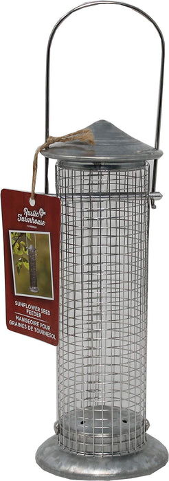 AUDUBON RUSTIC FARMHOUSE SILO SUNFLOWER SEED FEEDER