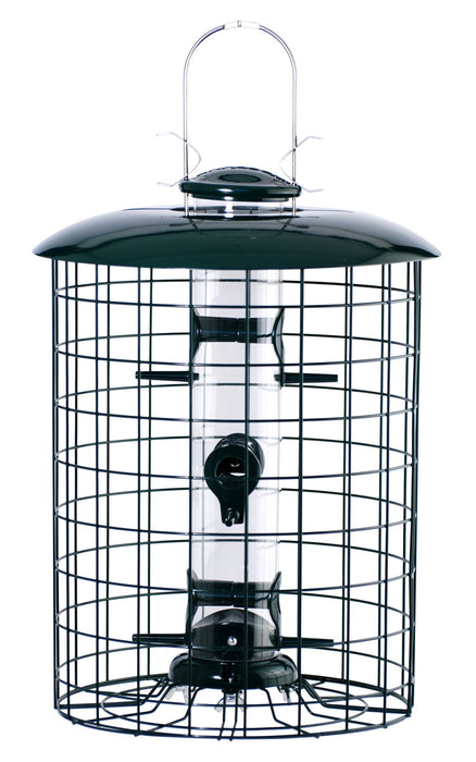 Caged 6 Port Seed Tube Feeder