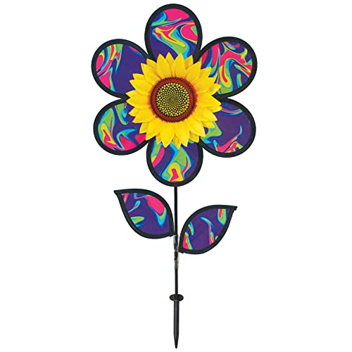 In the Breeze Sunflower Spinner with Leaves