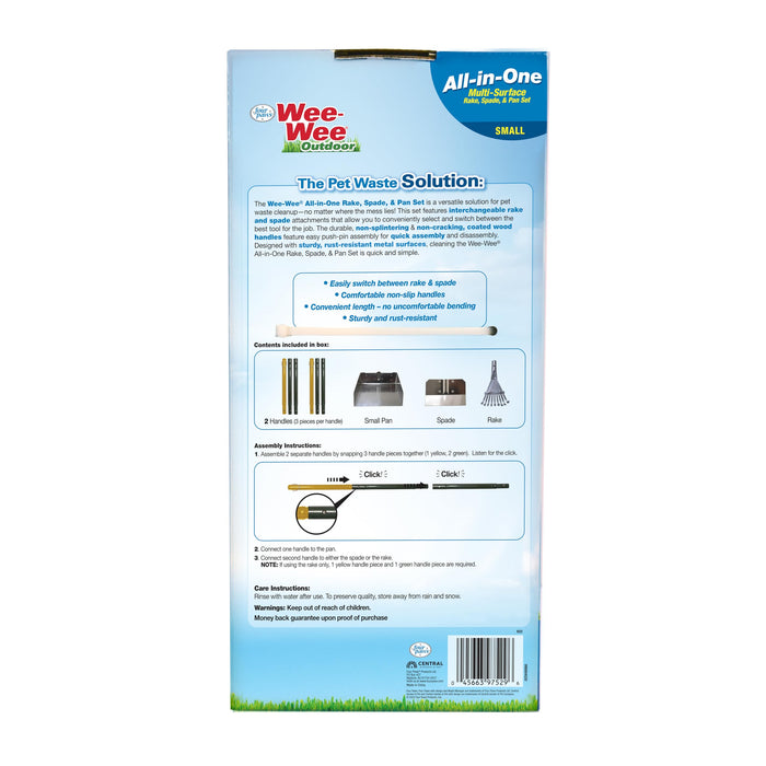 WEE-WEE ALL-IN-ONE RAKE SPADE AND PAN SET