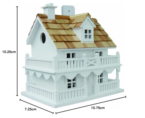 Novelty Cottage Birdhouse - White