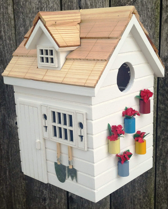 Potting Shed Birdhouse - White