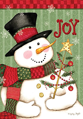 Snowman Joy Garden Flag