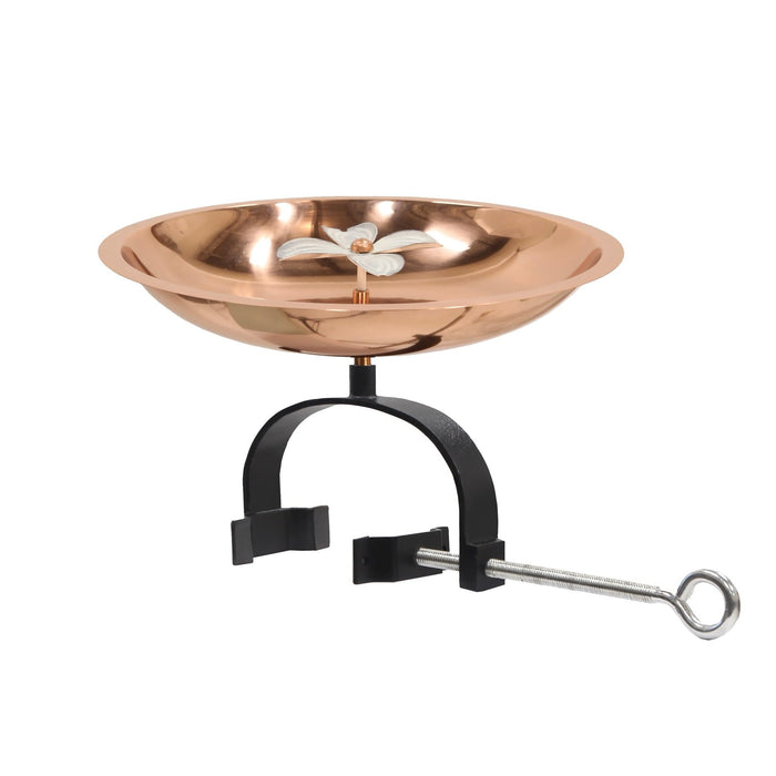 Achla Designs Dogwood Birdbath- Over Rail Bracket