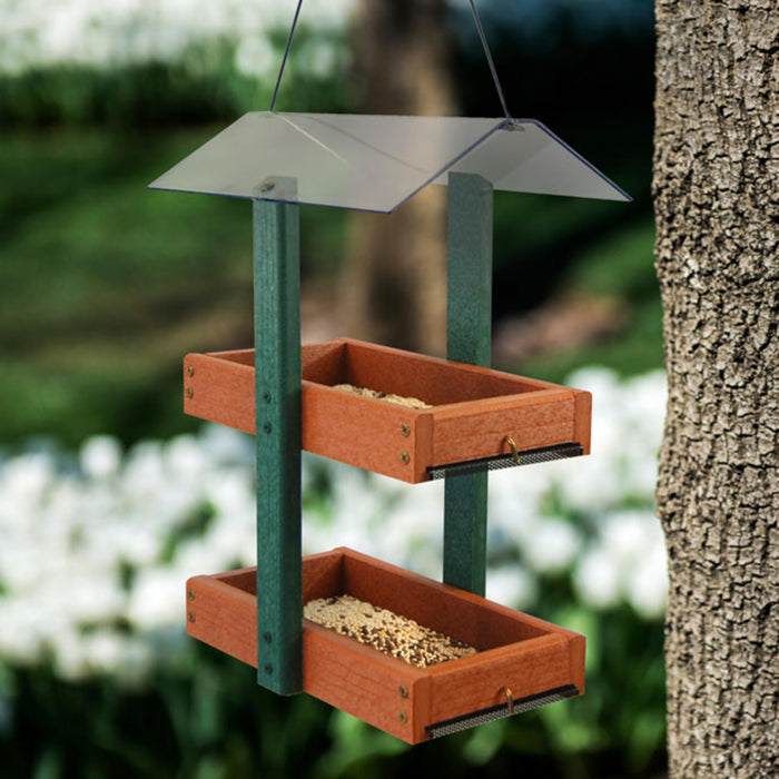 AUDUBON GOING GREEN DOUBLE PLATFORM FEEDER
