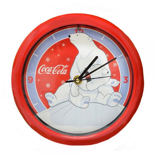 Coca-Cola Polar Bear withCub 8 inch Sound Clock