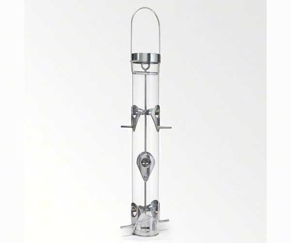 Sunflower feeder  withRing Pull Silver 6 port