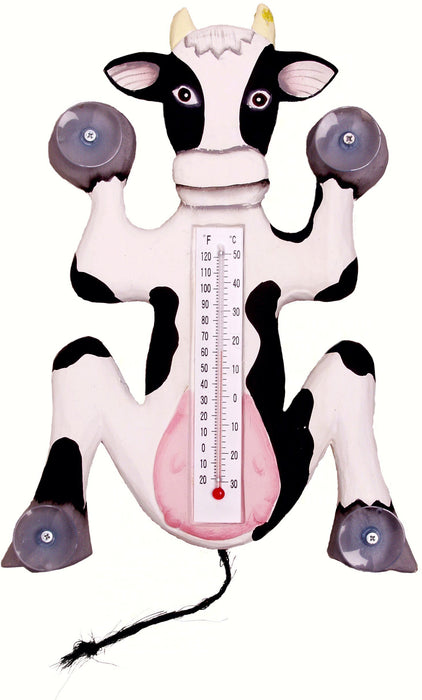 Bobbo from Songbird Essentials Climbing Cow Small Window Thermometer