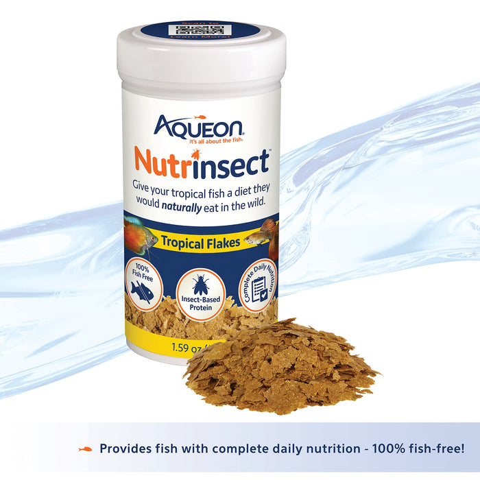 AQUEON NUTRINSECT TROPICAL FLAKE FISH FOOD