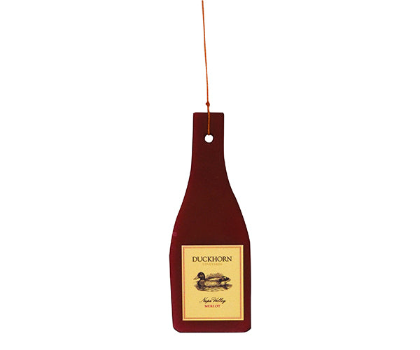 Gift Essentials Blue Handworks Line - Maroon Wine Bottle Glass Piece