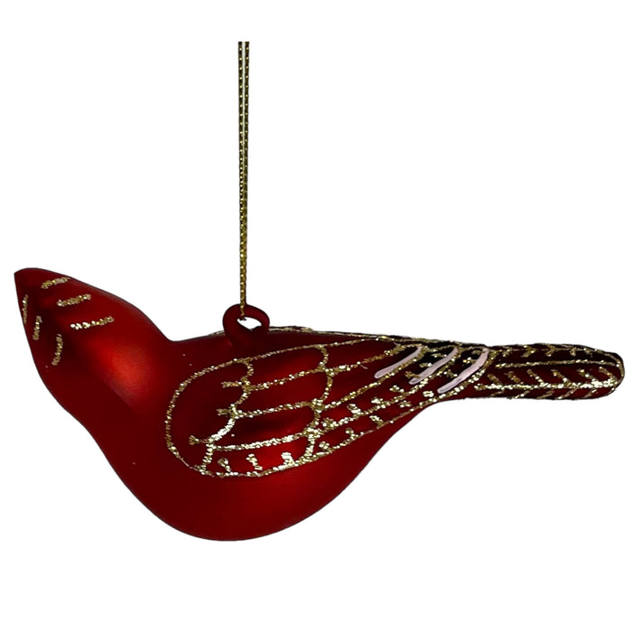 Cobane Studio  Male Northern Cardinal  Turned Head Ornament