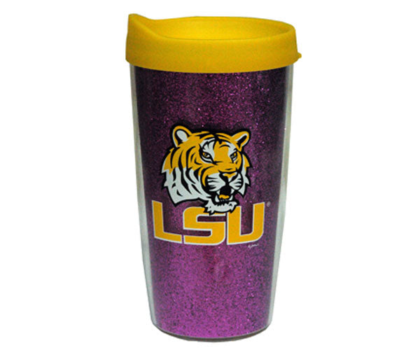 Travel Mug Glitter - LSU Tigers