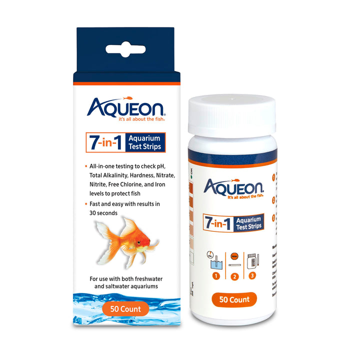 AQUEON 7 IN 1 AQUARIUM TEST STRIPS