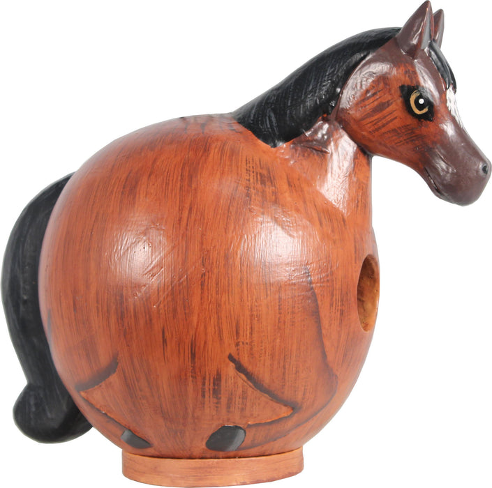 Bobbo from Songbird Essentials Brown Horse Gord-O Bird House