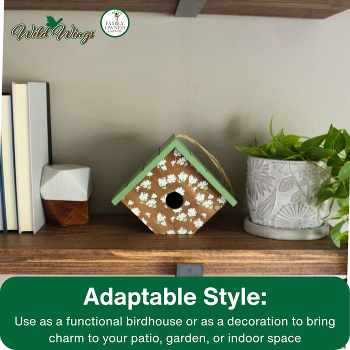 DECORATIVE WREN HOUSE - SPRINGWOOD DAISY