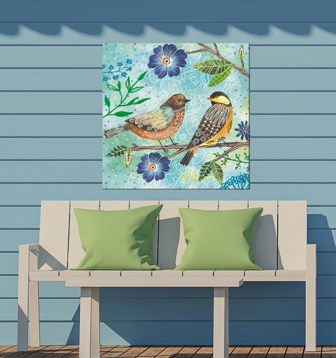 FLORAL FLIGHT by West of the Wind | Waterproof Outdoor Wall Art
