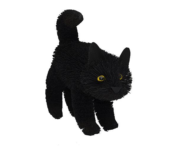 16 inch Brushart Black Cat Standing