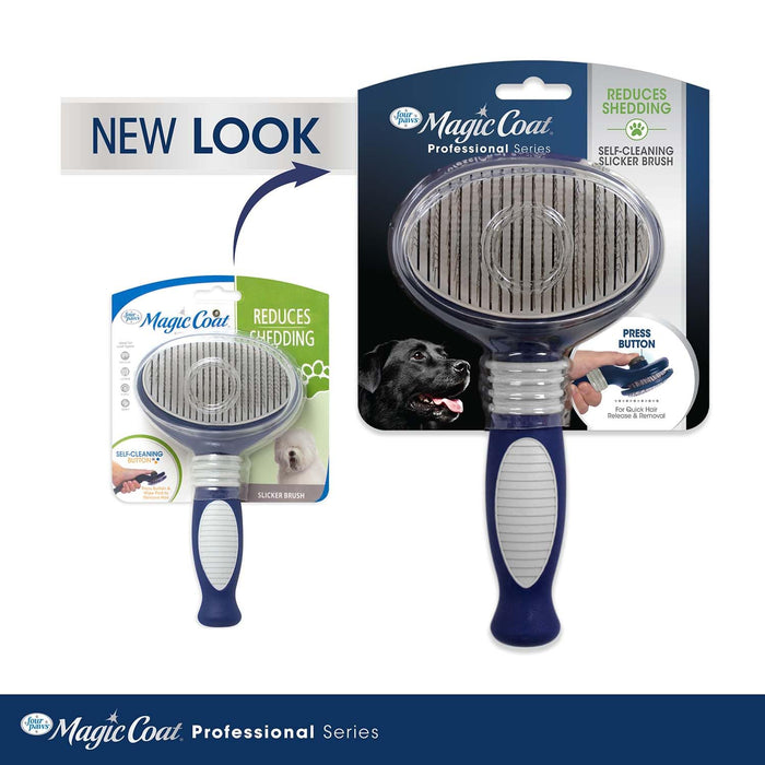MAGIC COAT PROF SELF-CLEANING SLICKER BRUSH