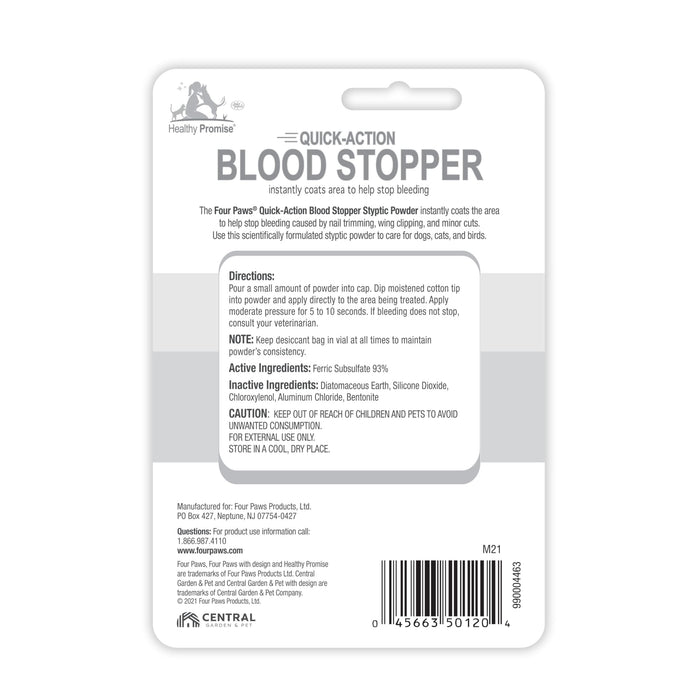 FOUR PAWS QUICK BLOOD STOPPER STYPTIC POWDER