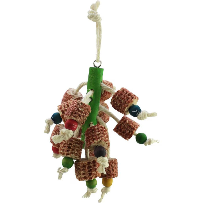 HAPPY BEAKS KERNEL POP HANGING BIRD TOY