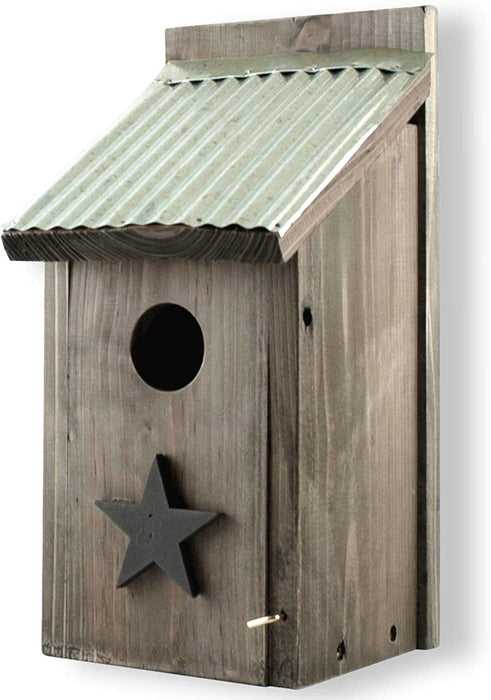 AUDUBON RUSTIC FARMHOUSE BLUEBIRD HOUSE