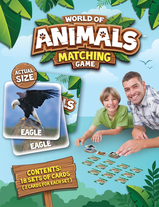 MasterPieces Puzzles World of Animals Matching Game