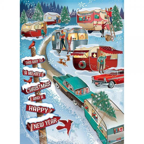 Cobble Hill Christmas Campers 1000 pcs Puzzle