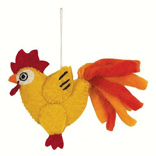 DZI Handmade Designs DZI482046 Chicken Woolie Fingerpuppet Ornament