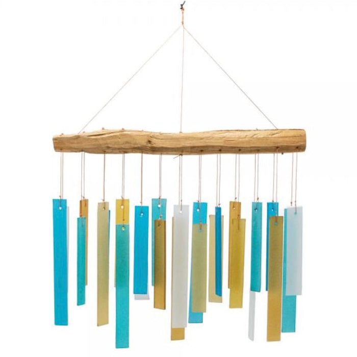 Gift Essentials Blue Handworks Line - Caribbean Beach Glass Chime