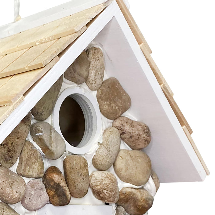 Fieldstone Guest Cottage Birdhouse- Stone